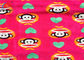 1.5mm Long Pile Fabric Polyester Custom Printed Velboa Fabric For Baby